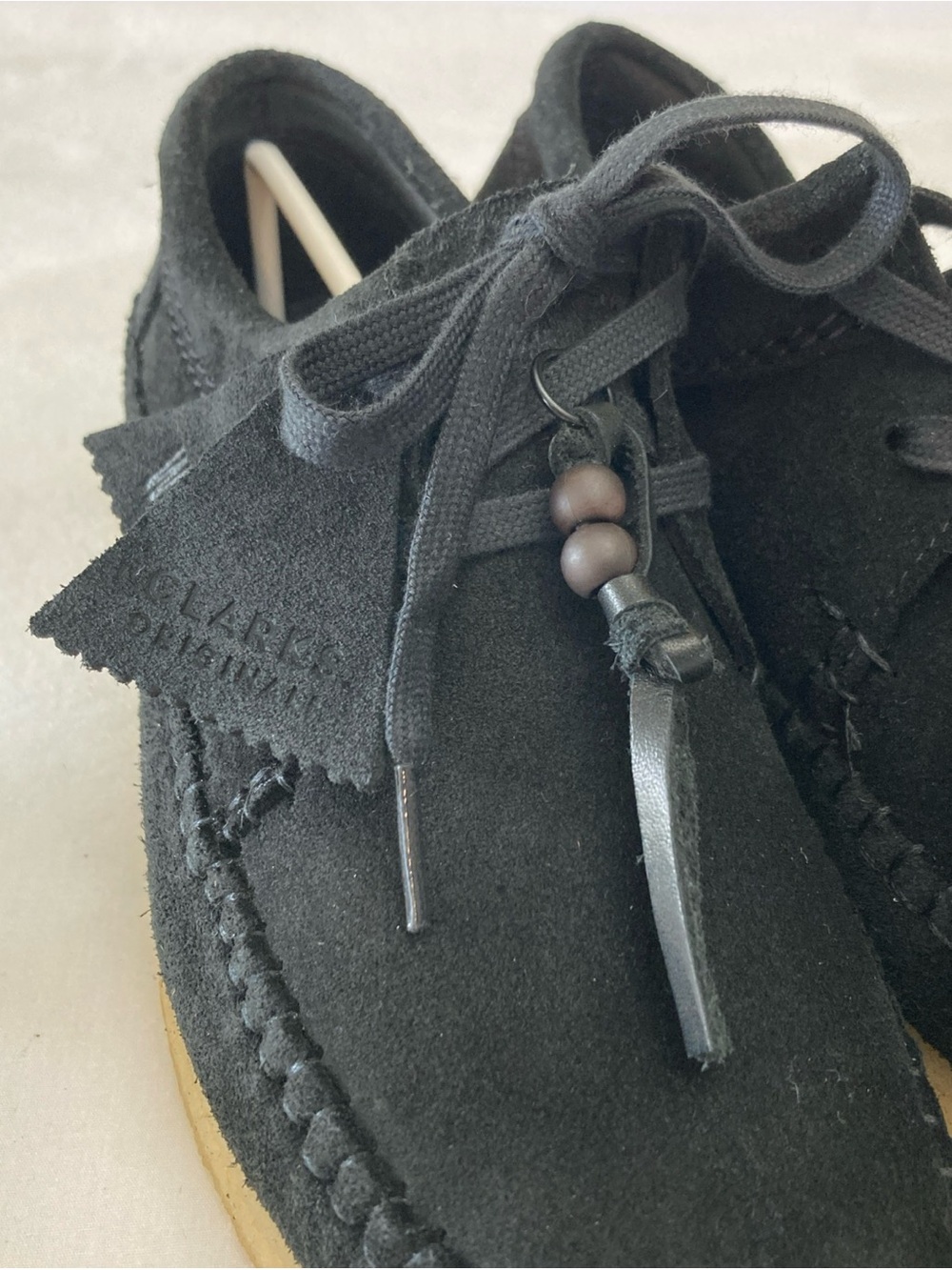 Clarks Women’s Weaver Black Suede Lace-Up Casual Shoes 8.5M - Picture 8 of 14